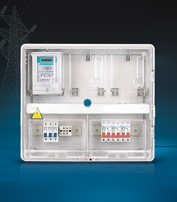 单相三表位电表箱(上下结构)